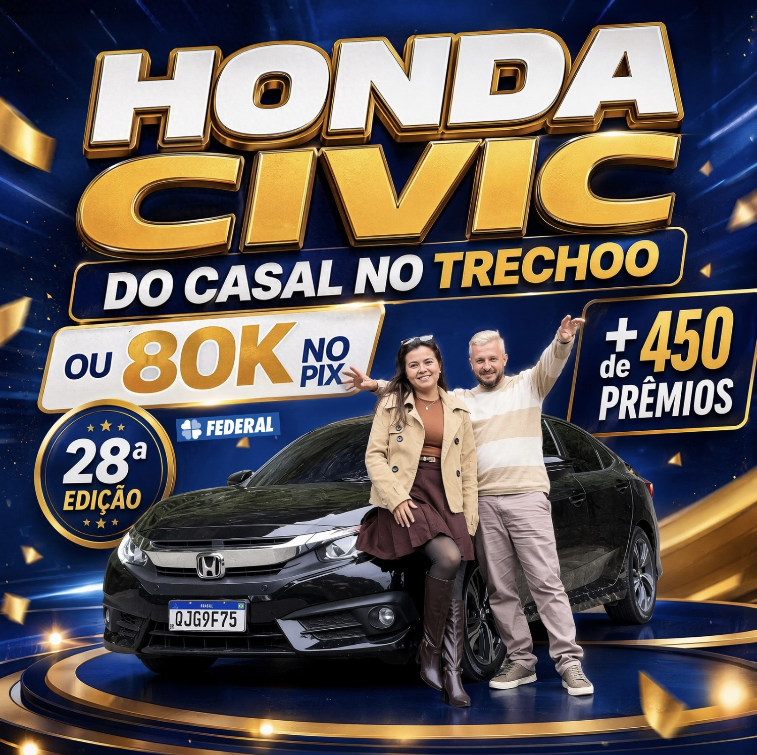 Honda Civic do Casal no Trechoo OU 80K no PIX 🚗💰